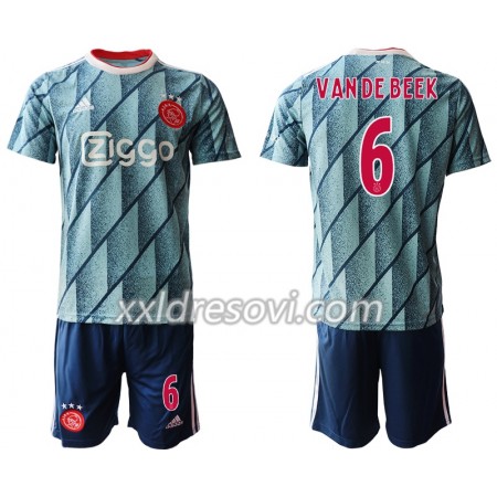 AFC Ajax VAN DE BEEK 6 Drugi Dječji Komplet Dresovi za Nogomet 2020-2021 (+ kratke hlače)